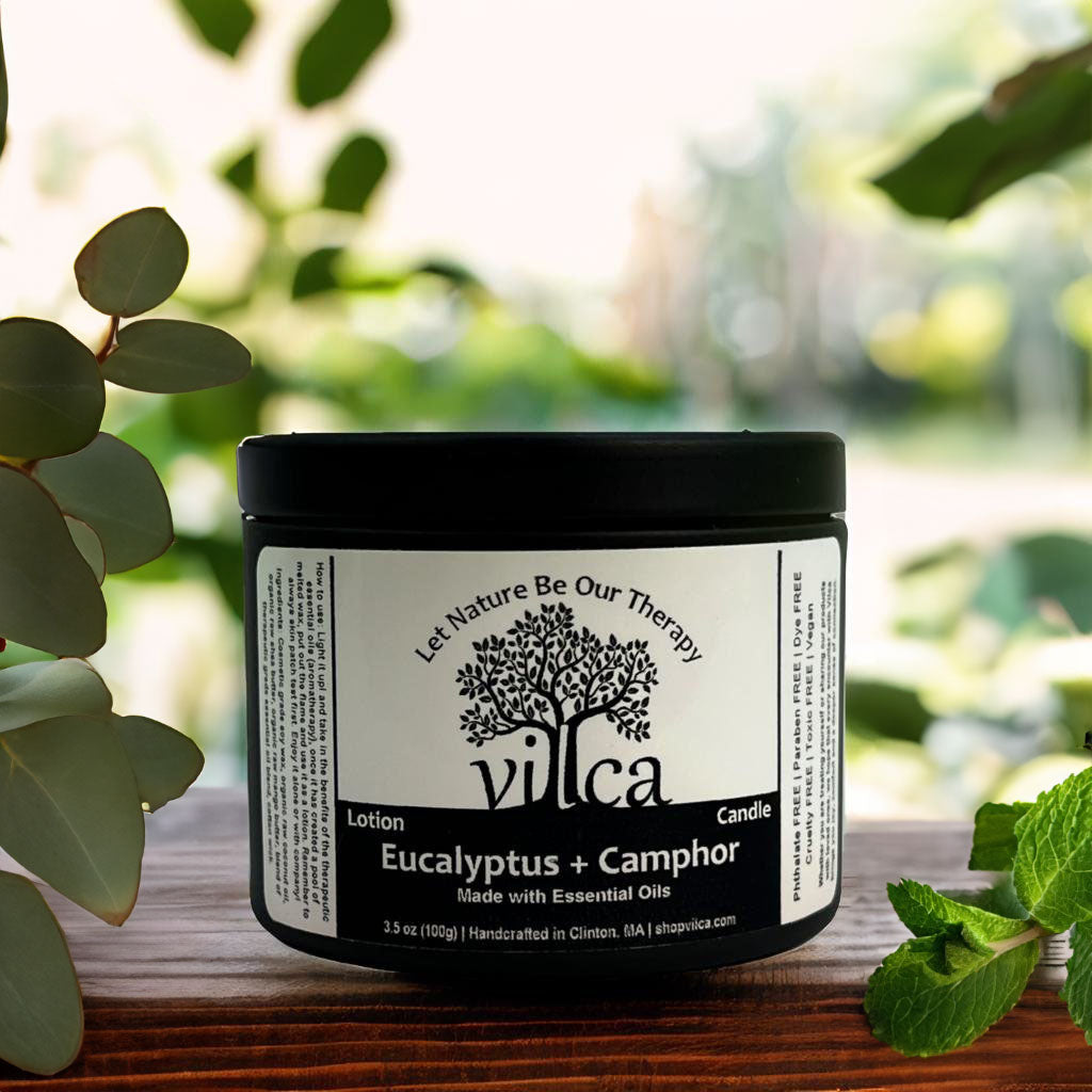 Eucalyptus + Camphor Lotion Candle