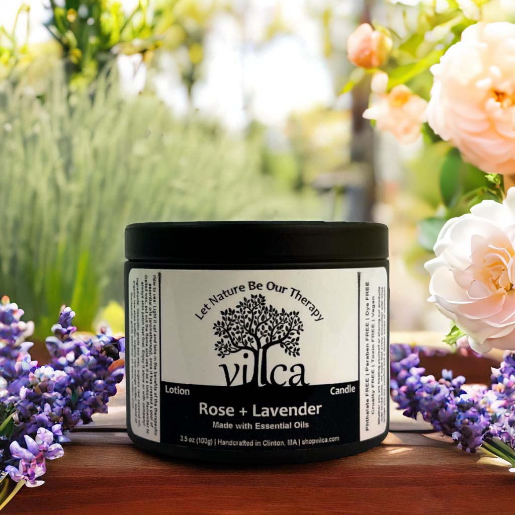 Rose + Lavender Lotion Candle