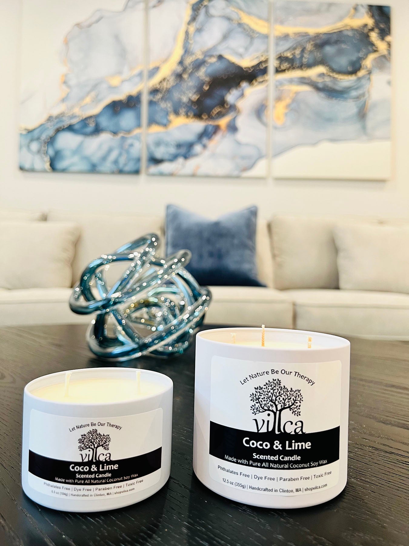 Coco & Lime Scented Candle