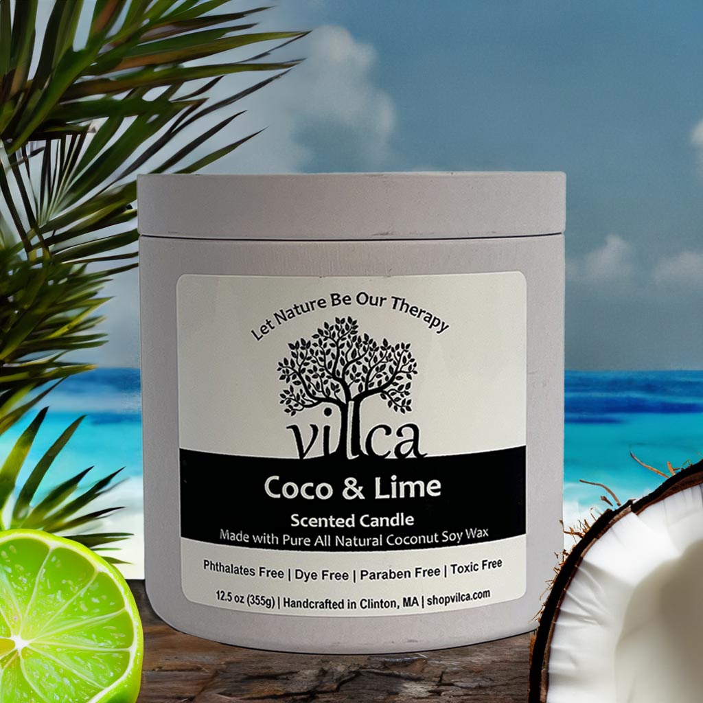 Coco & Lime Scented Candle