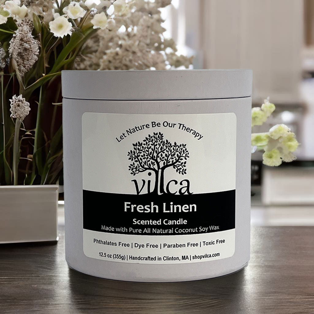 Fresh Linen + Odor Eliminator Scented Candle