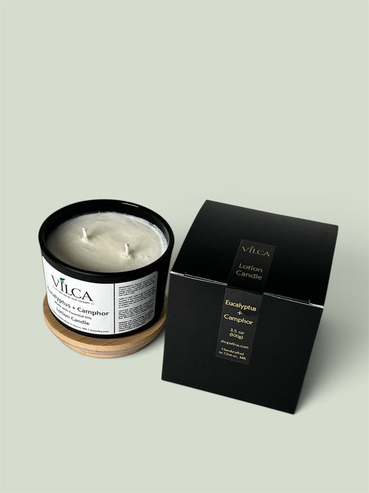 Eucalyptus + Camphor Lotion Candle
