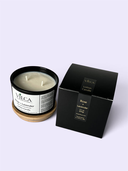 Rose + Lavender Lotion Candle